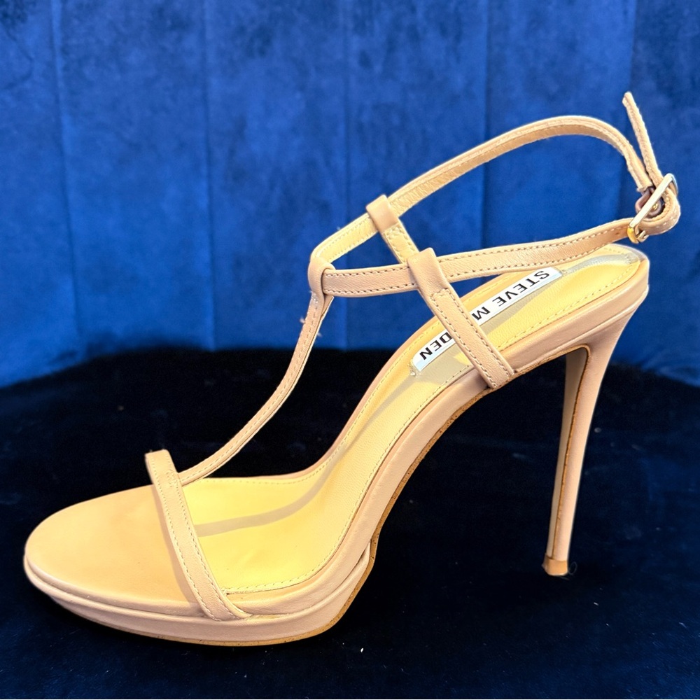 Steve Madden Beige Strappy Heels